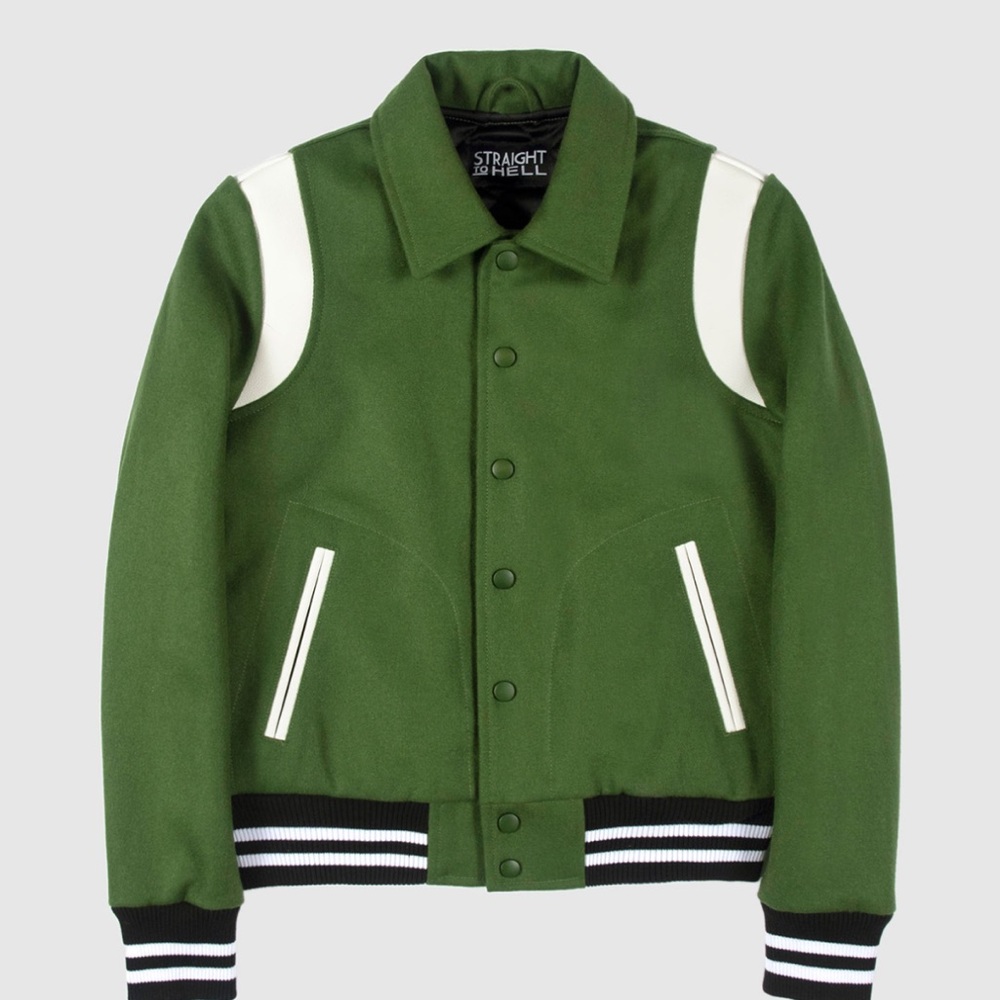 Straight To Hell Apparel XXS Bomber Jacket Never Worn with og bottle opener